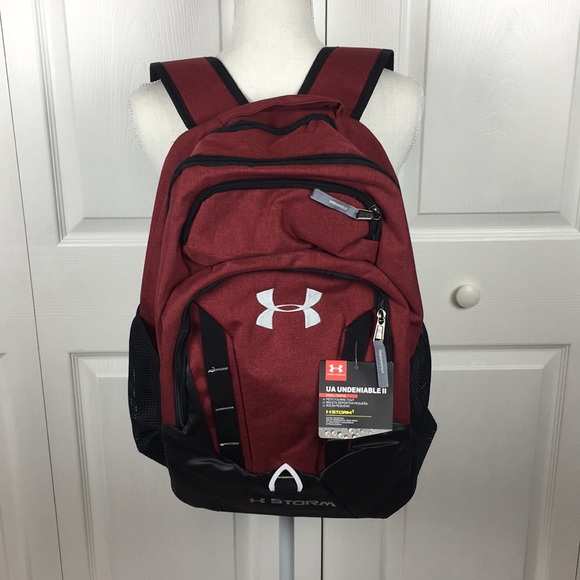 maroon under armour backpack